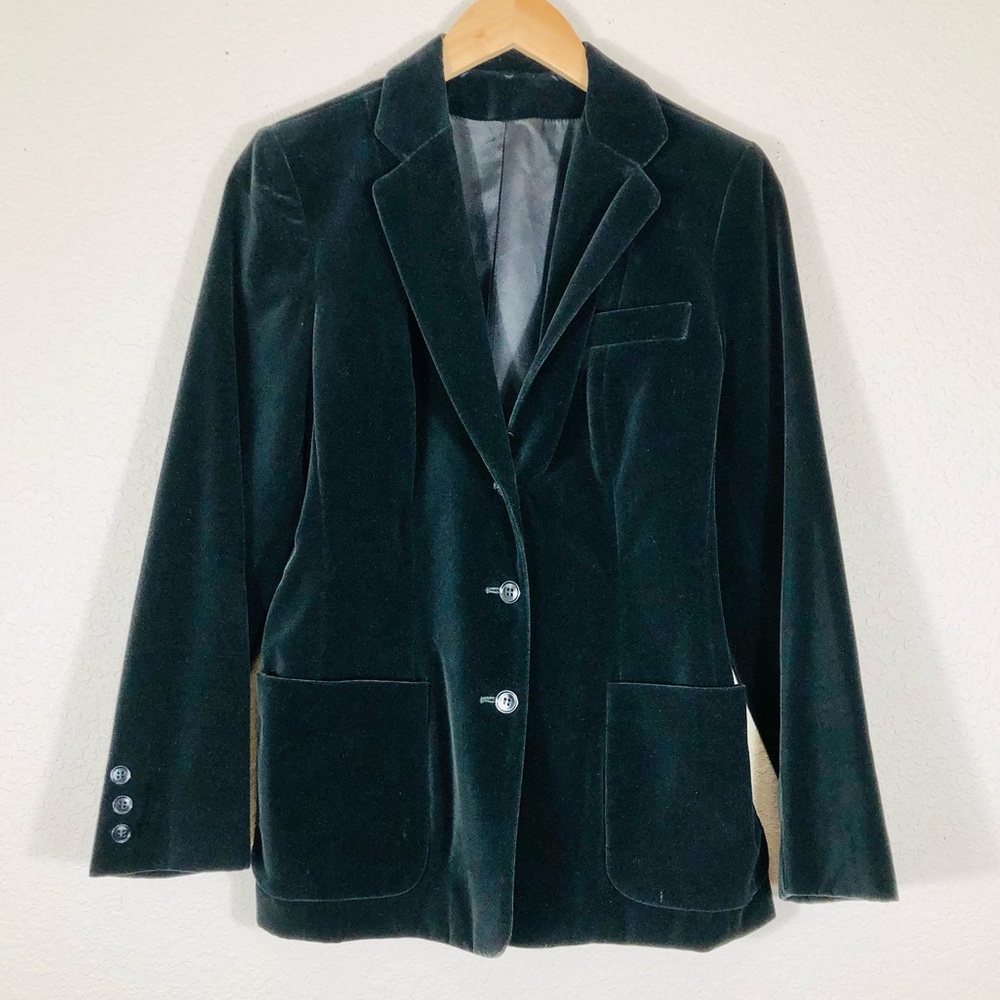 Vintage Velour Jacket in Black
